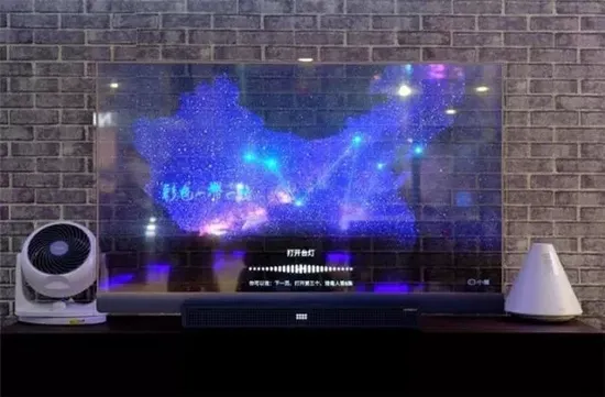 Fabbrica di segnaletica digitale touch screen trasparente OLED economica