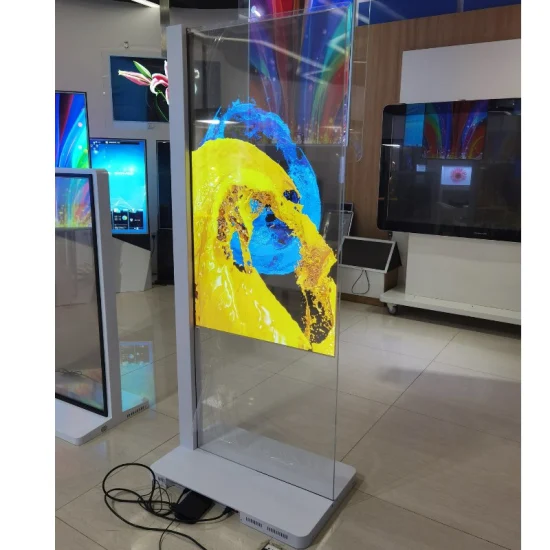 Touch screen da 10 punti per segnaletica digitale trasparente OLED da 55 pollici per museo